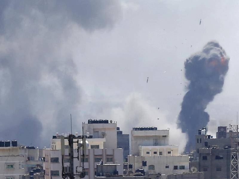 Israel has hit Gaza City in retaliation after rockets were fired into its cities and villages.