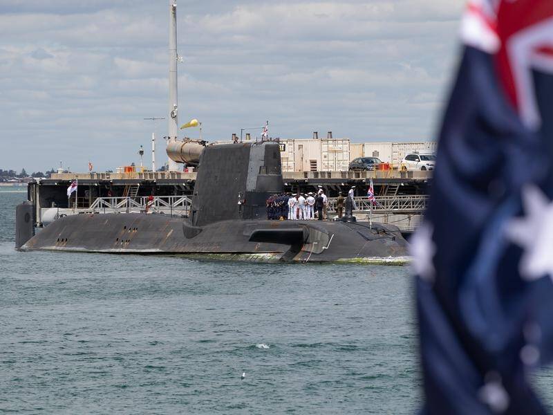 Australia's acquisition of nuclear-powered submarines has been branded a "moonshot" moment. (Richard Wainwright/AAP PHOTOS)