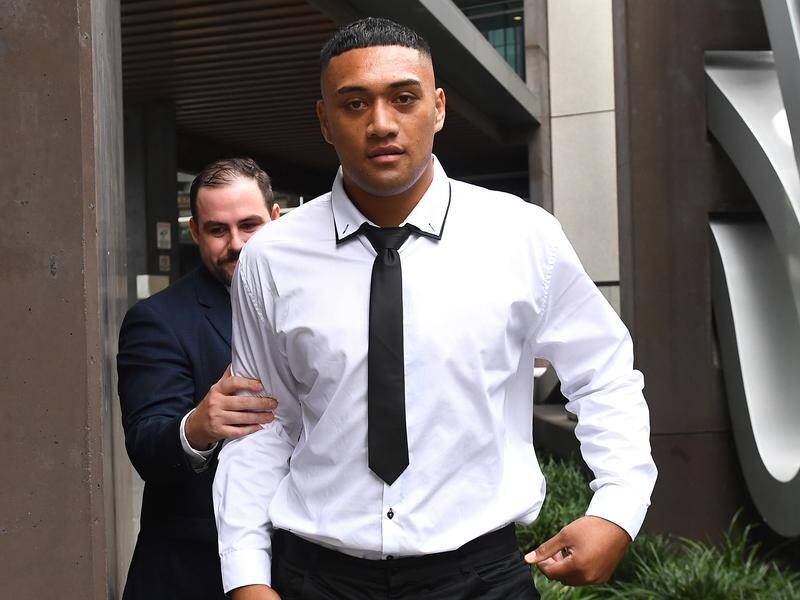 Teui Robati has denied sexually assaulting a woman in a bar, claiming the encounter was consensual. (Jono Searle/AAP PHOTOS)