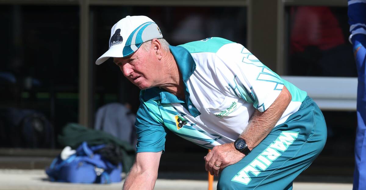 Warilla's Geoff McGillivray has claimed his first Illawarra zone 16 senior title after winning the zone 16 over-60s singles. Picture: ROBERT PEET
