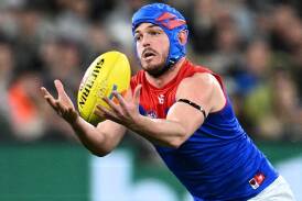Angus Brayshaw's concussion-forced retirement leaves a big gap at Melbourne, says Max Gawn. (Joel Carrett/AAP PHOTOS)