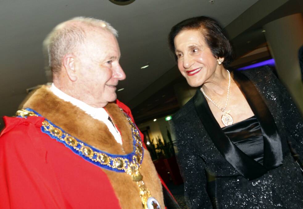 Governor of New South Wales Marie Bashir with Lord Mayor Gordon Bradbery. Picture: ANDY ZAKELI