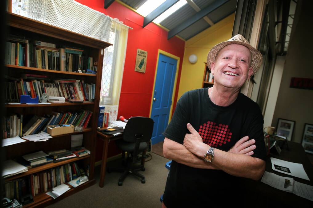 Author John Rainford says Wollongong has been at the forefront of radicalism.Picture: SYLVIA LIBER.