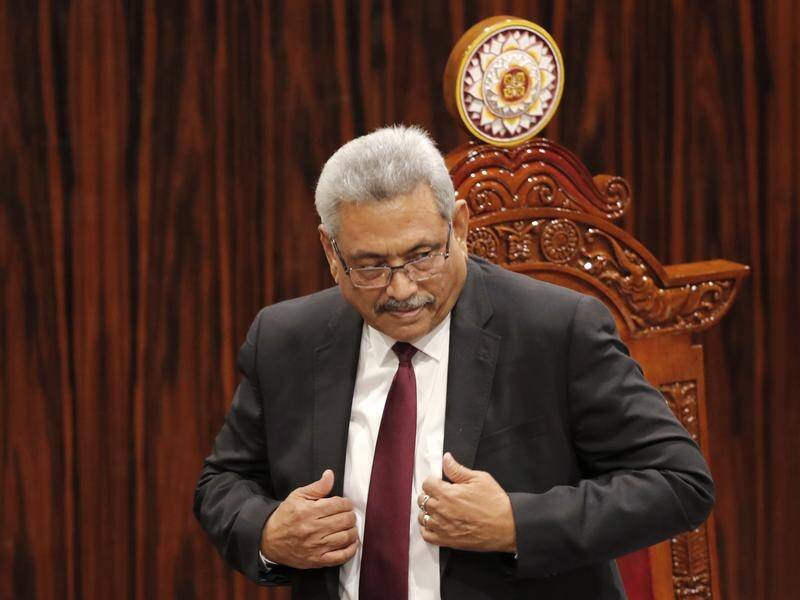 Former Sri Lankan president Gotabaya Rajapaksa fled to Singapore last month following civil unrest. (AP PHOTO)