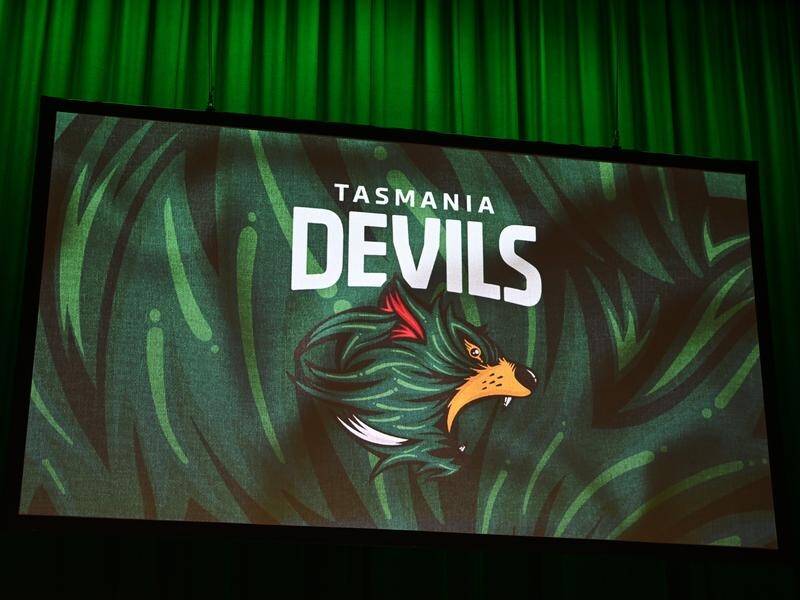The Tasmania Devils, the next AFL club, has been launched on the Apple Isle. (Loic Le Guilly/AAP PHOTOS)