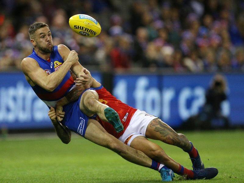 Matt Suckling (left) admits the Western Bulldogs have been inconsistent during this AFL season.
