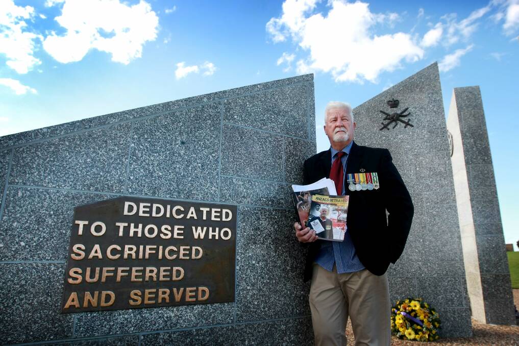 MERCURY. WEEKENDER. Don Tate has been fighting the govt to have records released from the war for over 40 years...he has written two books. One pager for Weekender. 27  April , 2015 . pic by Sylvia Liber