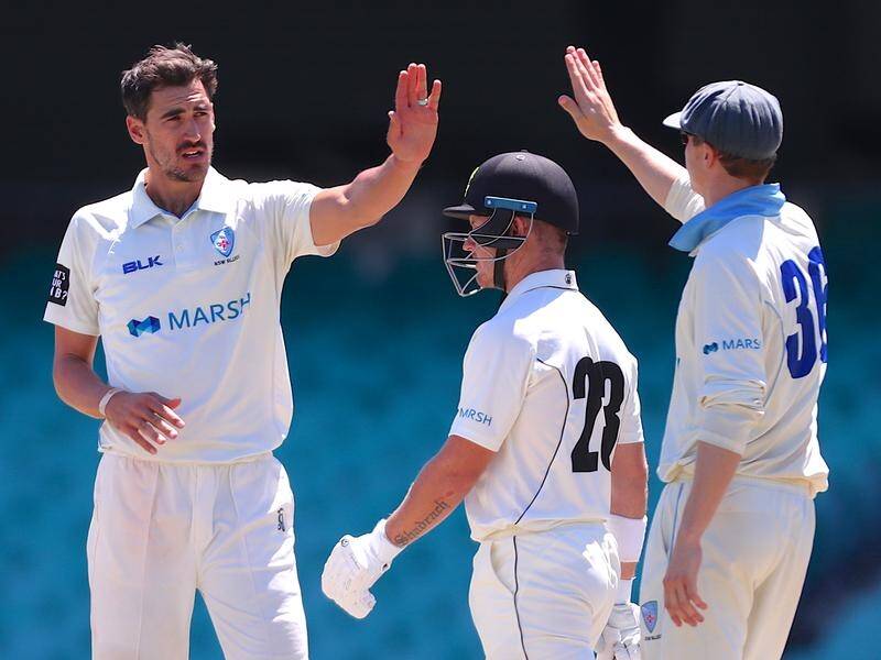 Mitchell Starc claimed 4-57 as NSW defeated Western Australian in their Sheffield Shield clash.
