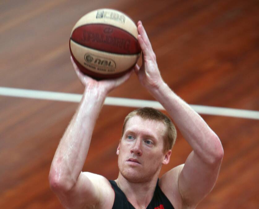 Adam Ballinger will end his 12-year NBL career at home against Adelaide on Sunday. Picture: KIRK GILMOUR