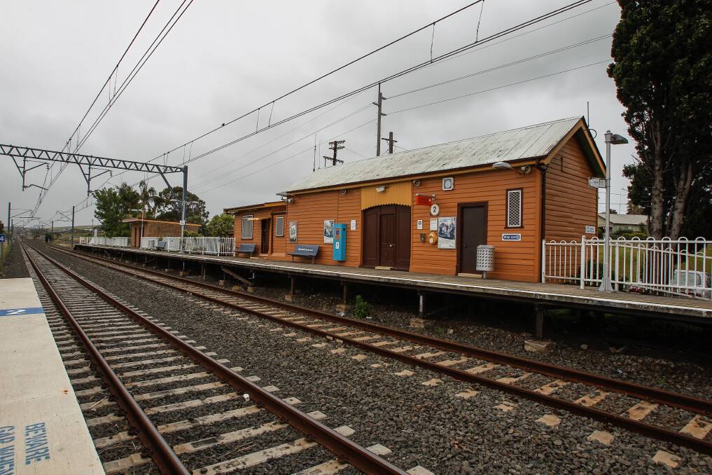 Trains will no longer stop at the Dunmore (Shellharbour) station at the end of the year when the new Shellharbour Junction station is opened. Picture: CHRISTOPHER CHAN