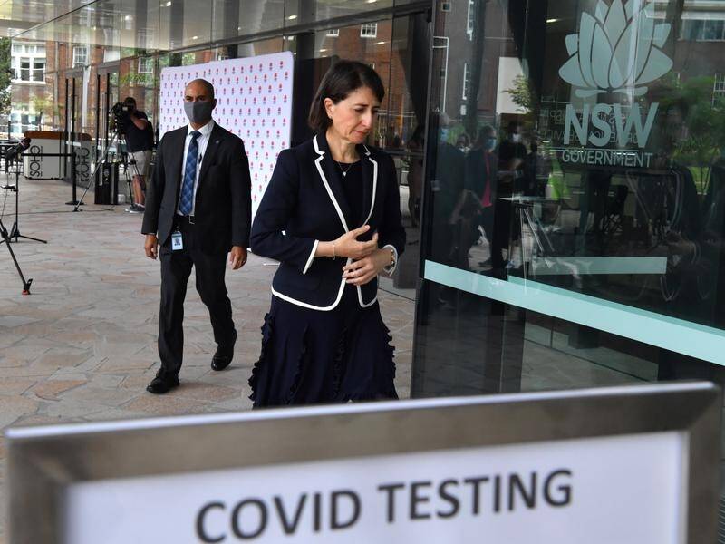Premier Gladys Berejiklian is cautiously positive after a downward trend of new COVID-19 infections.