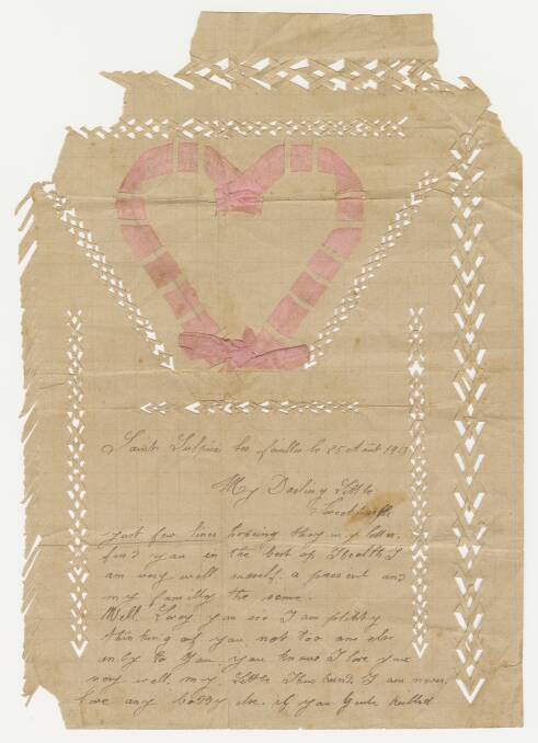 Love letter to an unknown Australian soldier. Picture Australian War Memorial