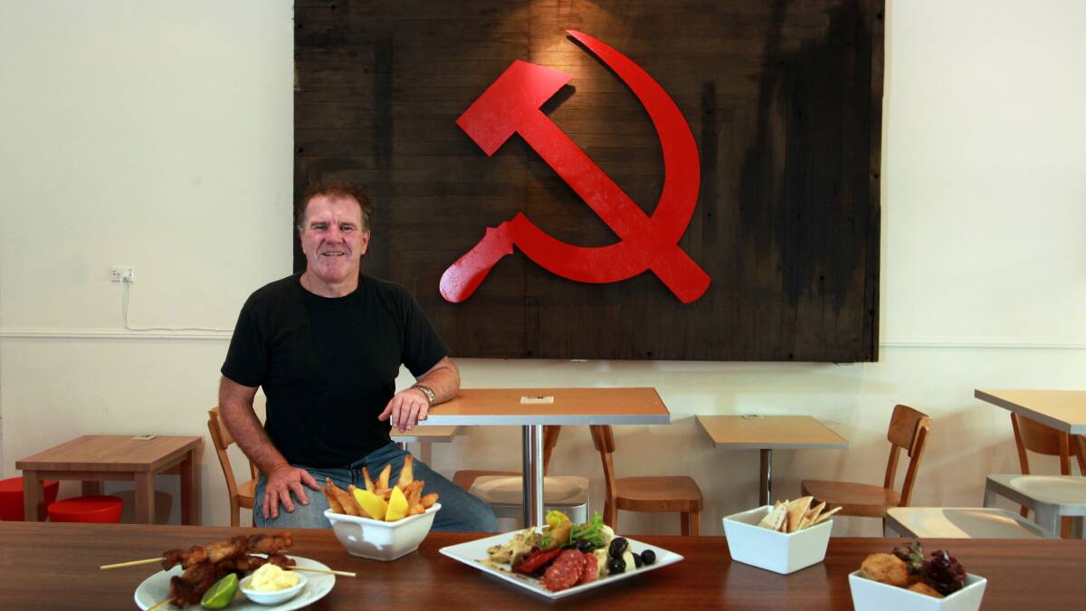 Michael Bolt at his eatery and bar Red Square. Photo: ORLANDO CHIODO