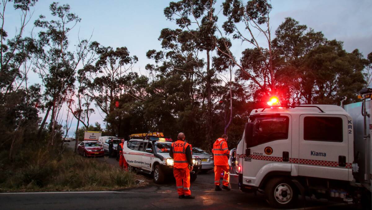A crime scene was established at the Jamberoo lookout. Picture: ADAM McLEAN
