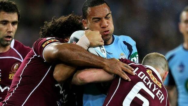 Will Hopoate returns to State of Origin football after a two-year absence. Photo: Getty Images
