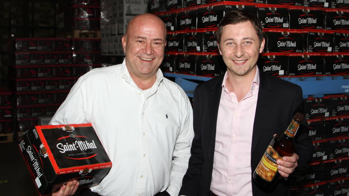 Michael and John Kollaras have partnered with Australian Liquor Management. Picture: GREG ELLIS
