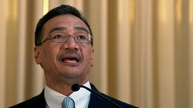 Malaysian minister Hishammuddin Hussein said MH370 was allowed to disappear. Picture: AFP