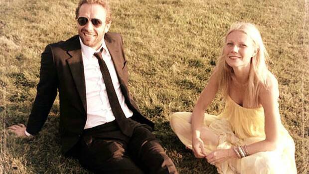 Conscious uncoupling: Gwyneth Paltrow and Chris Martin in the picture they released with their break-up statement