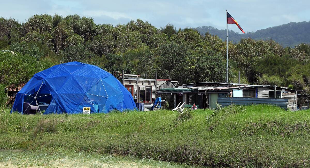 Sandon Point tent embassy in March. Picture: SYLVIA LIBER