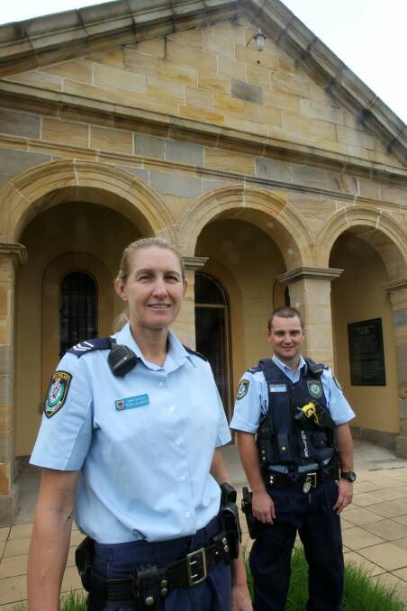 Senior Constable Fiona Allgayer and Constable Cameron Rae. Picture: GREG TOTMAN