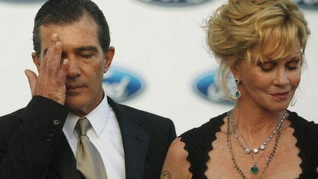 Divorcing: Antonio Banderas and Melanie Griffith. Photo: Reuters
