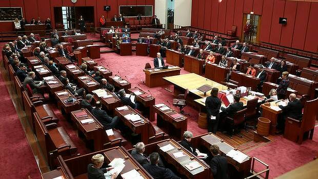 Vote on the carbon tax repeal. Photo: Alex Ellinghausen