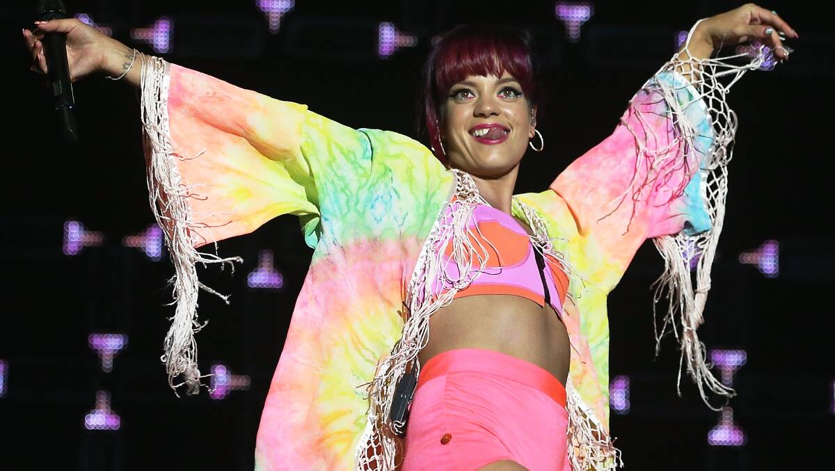 Lily Allen performs at Splendour. Picture: GETTY IMAGES