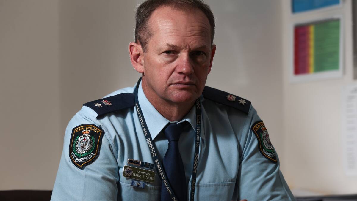 Superintendent Wayne Starling fears it is only a matter of time before a police officer is seriously injured or killed by someone under the influence of the drug ice. Picture: ADAM McLEAN