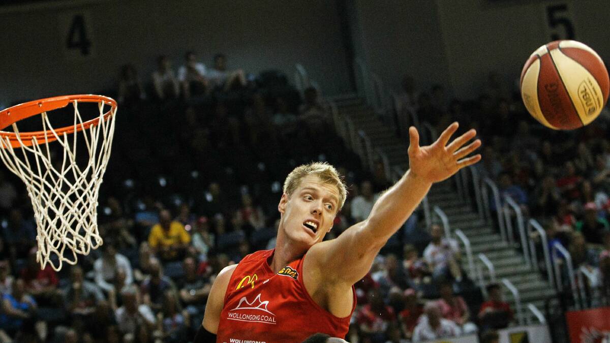 Hawks centre Luke Nevill tallied 15 rebounds and eight points in Saturday night's narrow loss to Cairns.