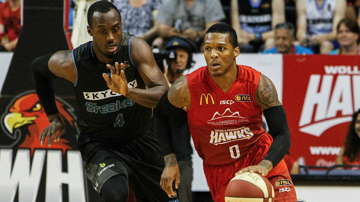 Ice cold: Hawks guard Jahii Carson (right) missed 12 of 13 shots and had four turnovers in Friday's 16-point road loss to New Zealand.