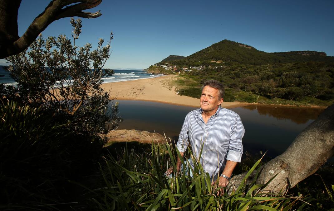 Leigh Colacino pictured above Stanwell Park Beach where Lawrence Hargrave experimented with his kites. PICTURE: KIRK GILMOUR Kirk Gilmour