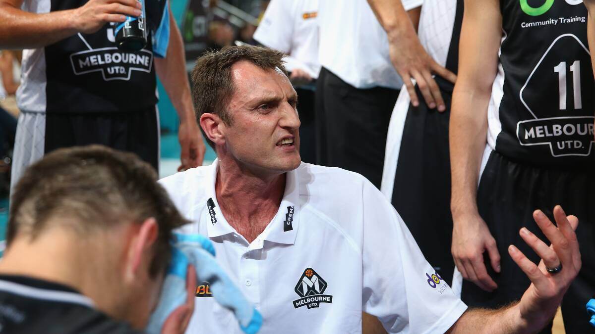 Out: Melbourne United coach Chris Anstey.