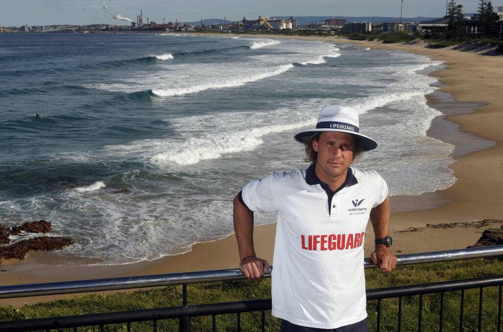 Wollongong City Council lifeguard Chanan Clark has been awarded lifeguard of the year. Picture: ANDY ZAKELI
