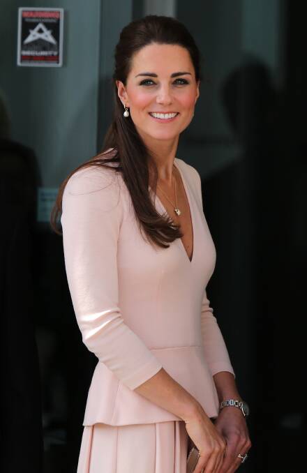 Catherine, Duchess of Cambridge arrives at the Playford Civic Centre on April 23, 2014 in Adelaide, Australia. Picture: GETTY IMAGES