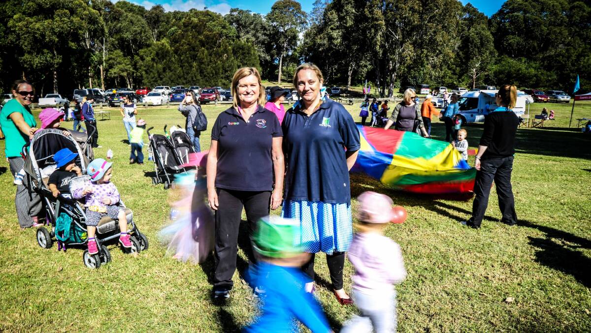 Marie Smith and Lisa Booth are finalists in an early childcare award. Picture: GEORGIA MATTS