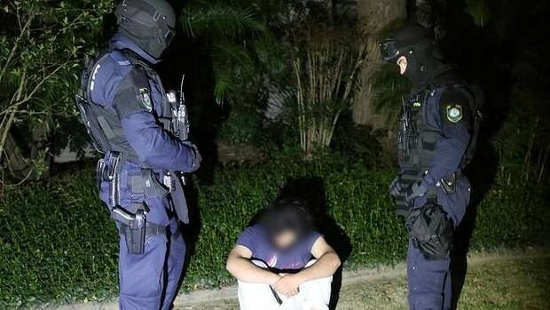 Fifteen people have been arrested and one charged in counter-terrorism raids in Sydney and Brisbane. Picture: NSW Police Media