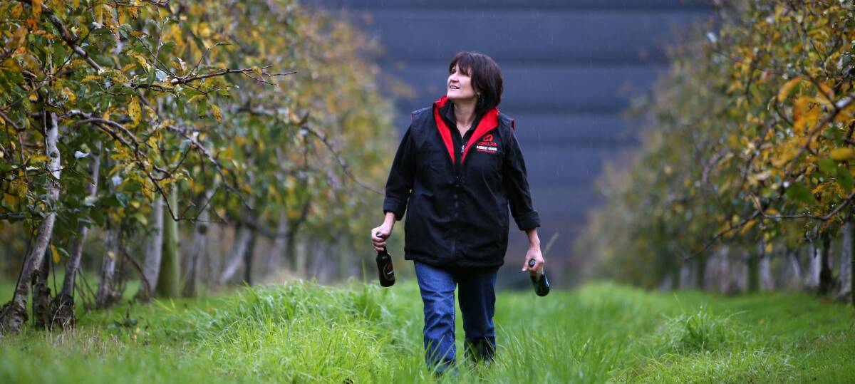 Jo-Anne Fahey  of Darkes Forrest Cider  will be teaming up with other cider producers around the country.  Picture: KIRK GILMOUR
