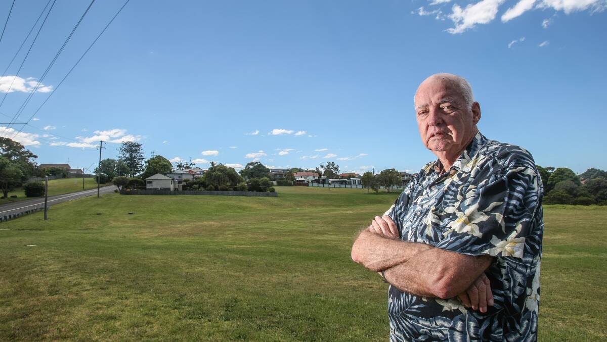 Resident Bill Carey was against a potential land release at Iluka Reserve  in 2005 when the idea was first raised. When he was photographed last year his opinion hadn't changed.
