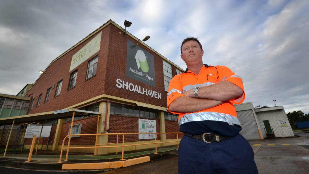 Shoalhaven mill employee and union secretary Jack Evans is finding new jobs for workers. Picture:  ADAM WRIGHT