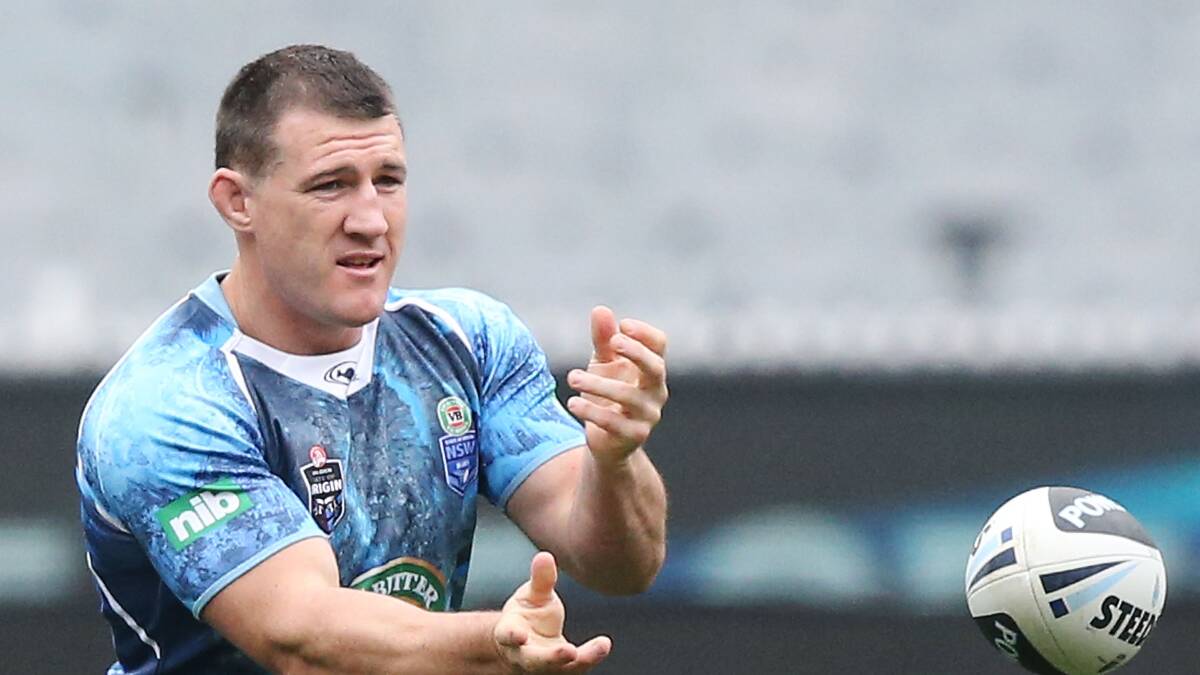 Paul Gallen during training at the Melbourne Cricket Ground. Picture: GETTY IMAGES