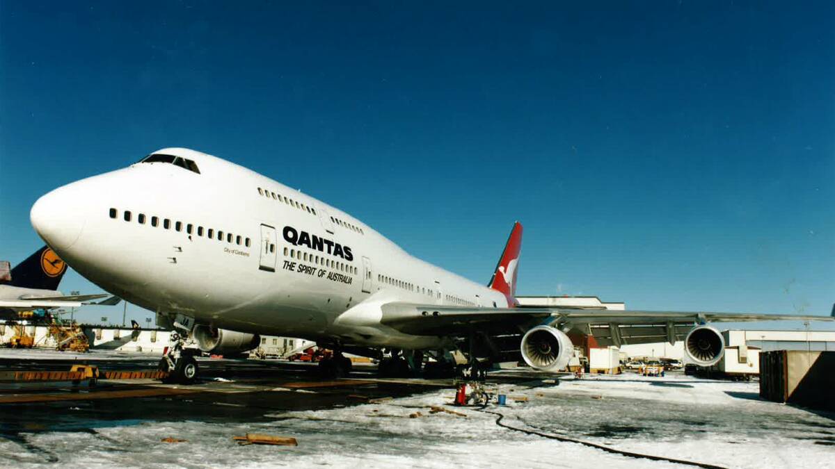 ‘‘Qantas won’t land the plane if it is not safe.’’ Picture: SUPPLIED BY QANTAS