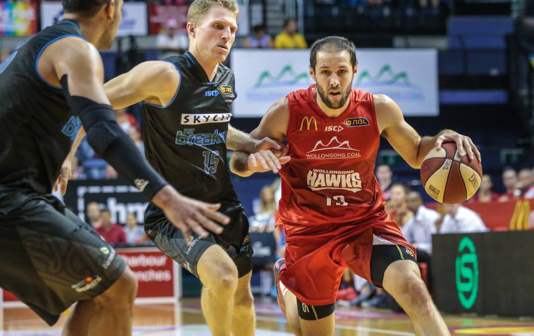 Wollongong Hawks player Rhys Martin. Picture: ADAM McLEAN