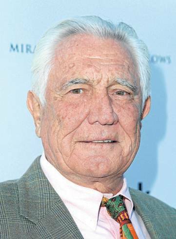 Former Goulburn resident George Lazenby arrives at the 9th Annual BritWeek launch party at the British Consul General’s Residence on April 21, 2015 in Los Angeles. Picture: GETTY IMAGES