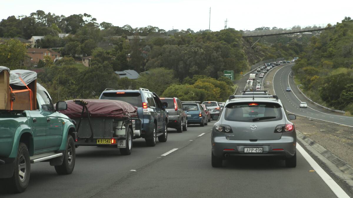 Holidaying motorists who leave early to ‘‘beat the rush’’ might actually be prolonging the rush, according to the Transport Management Centre. Picture: KIRK GILMOUR