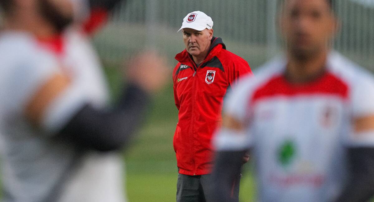 Dragons coach Paul McGregor at training. Picture: CHRISTOPHER CHAN