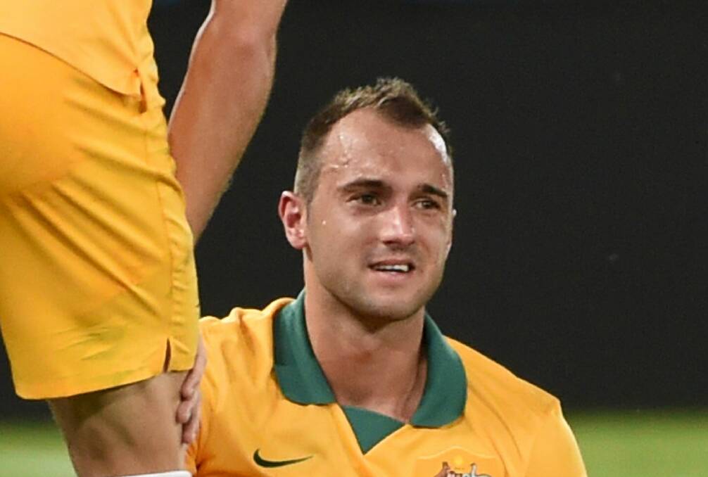 Ivan Franjic will miss the rest of the World Cup with a hamstring injury. Picture: AFP