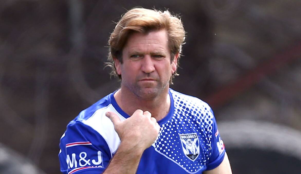Bulldogs coach Des Hasler at training this week. Picture: GETTY IMAGES