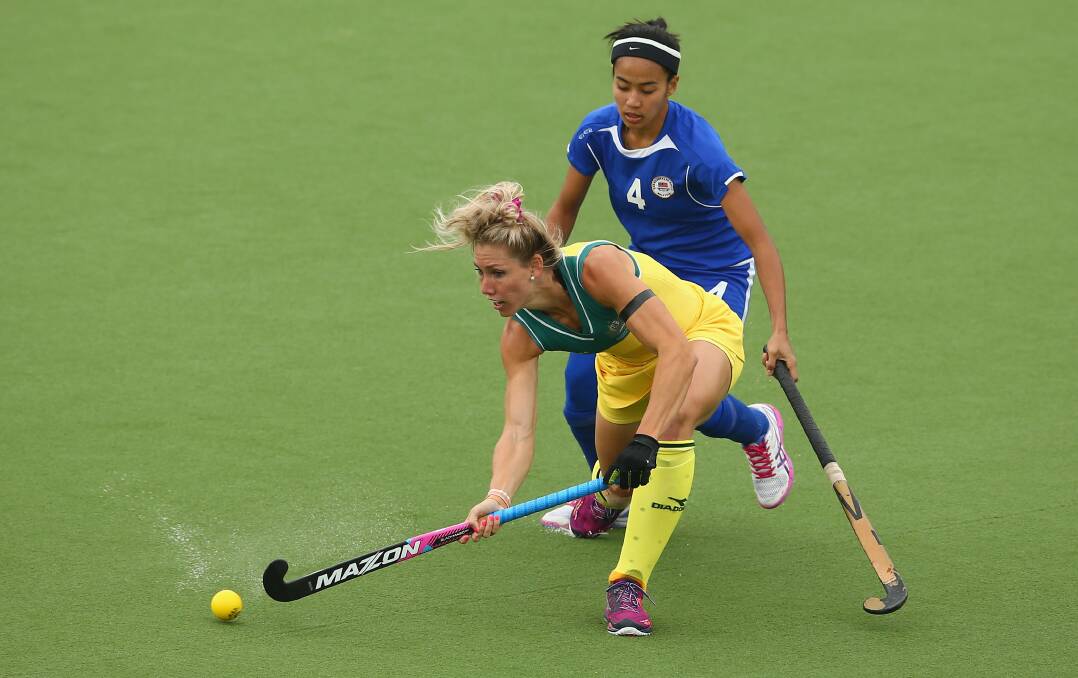 Hockeyroos star Casey Eastham at the Commonwealth Games. Picture: GETTY IMAGES