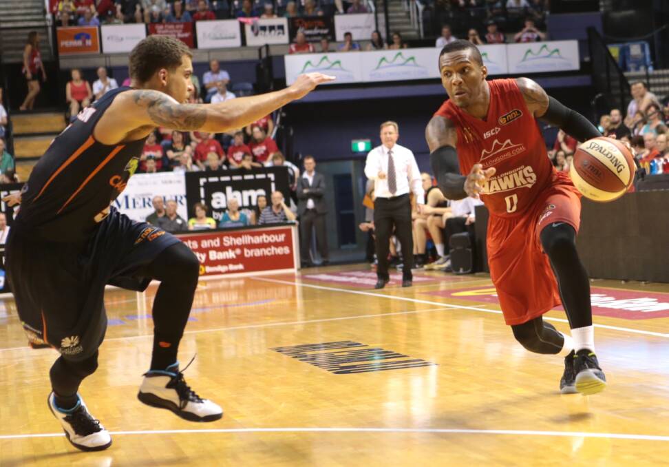 Jahii Carson drives to the basket against Cairns on Sunday. Picture: ADAM McLEAN