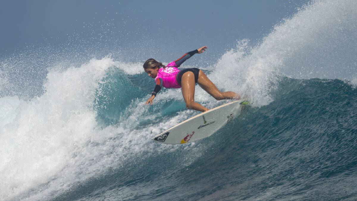 Gerroa surfer Sally Fitzgibbons competes in Fiji. Picture: ASP